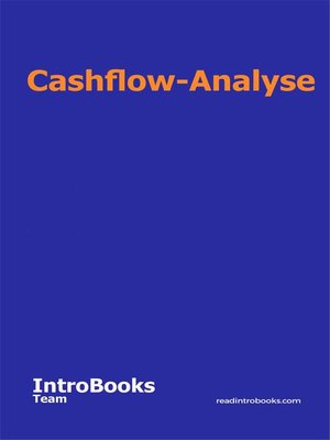 cover image of Cashflow-Analyse